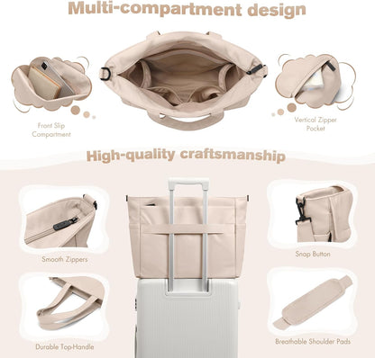 14L Puffer Diaper Bag Tote, Large Capacity Travel Diaper bags, Crossbody Hospital Bag for mom