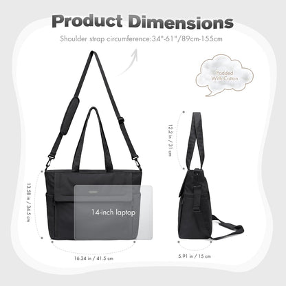 14L Puffer Diaper Bag Tote, Large Capacity Travel Diaper bags, Crossbody Hospital Bag for mom