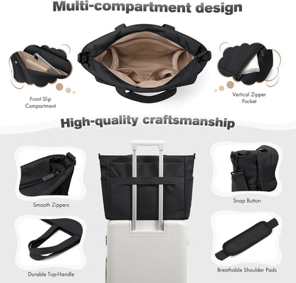 14L Puffer Diaper Bag Tote, Large Capacity Travel Diaper bags, Crossbody Hospital Bag for mom