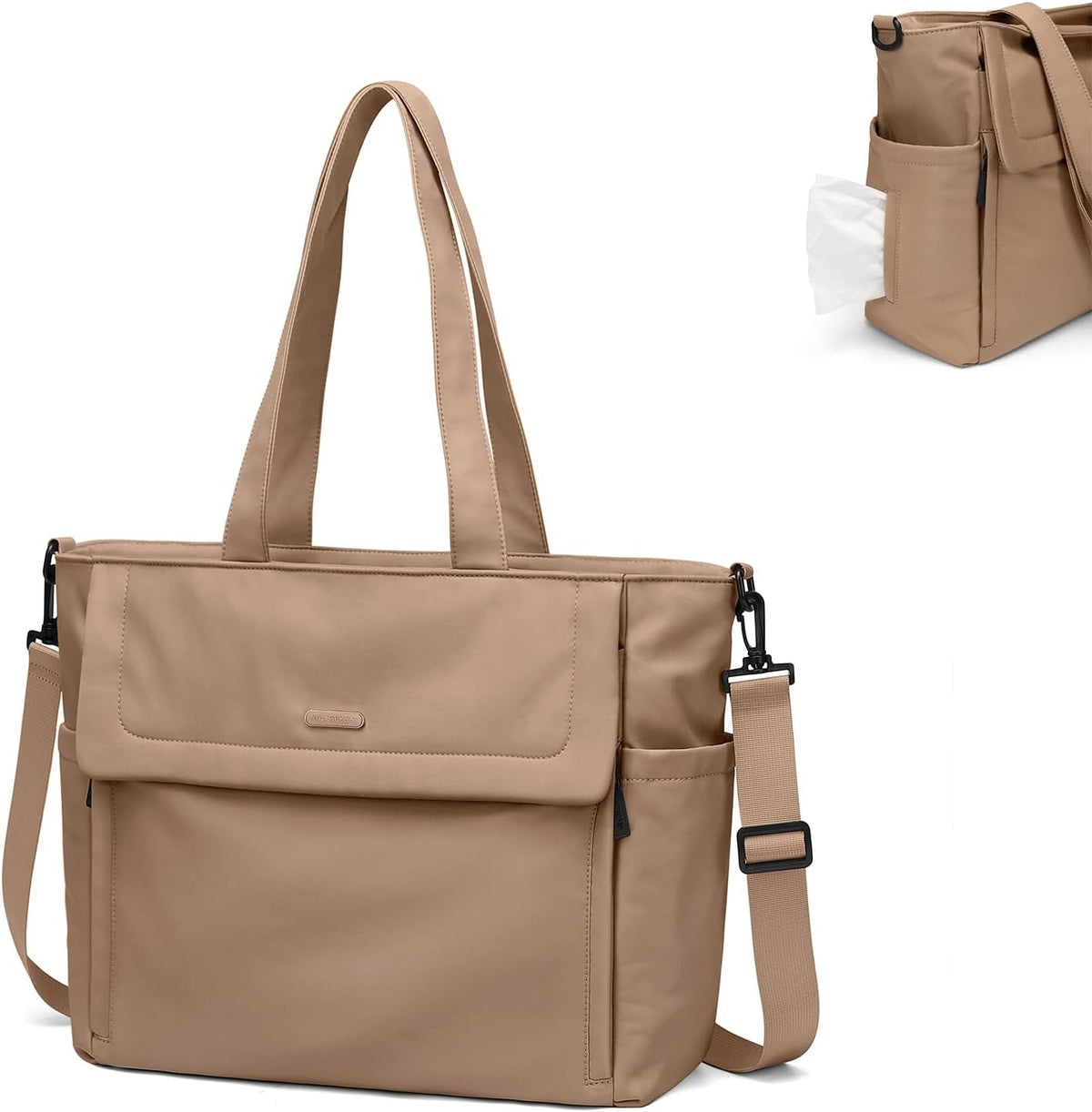 14L Puffer Diaper Bag Tote, Large Capacity Travel Diaper bags, Crossbody Hospital Bag for mom