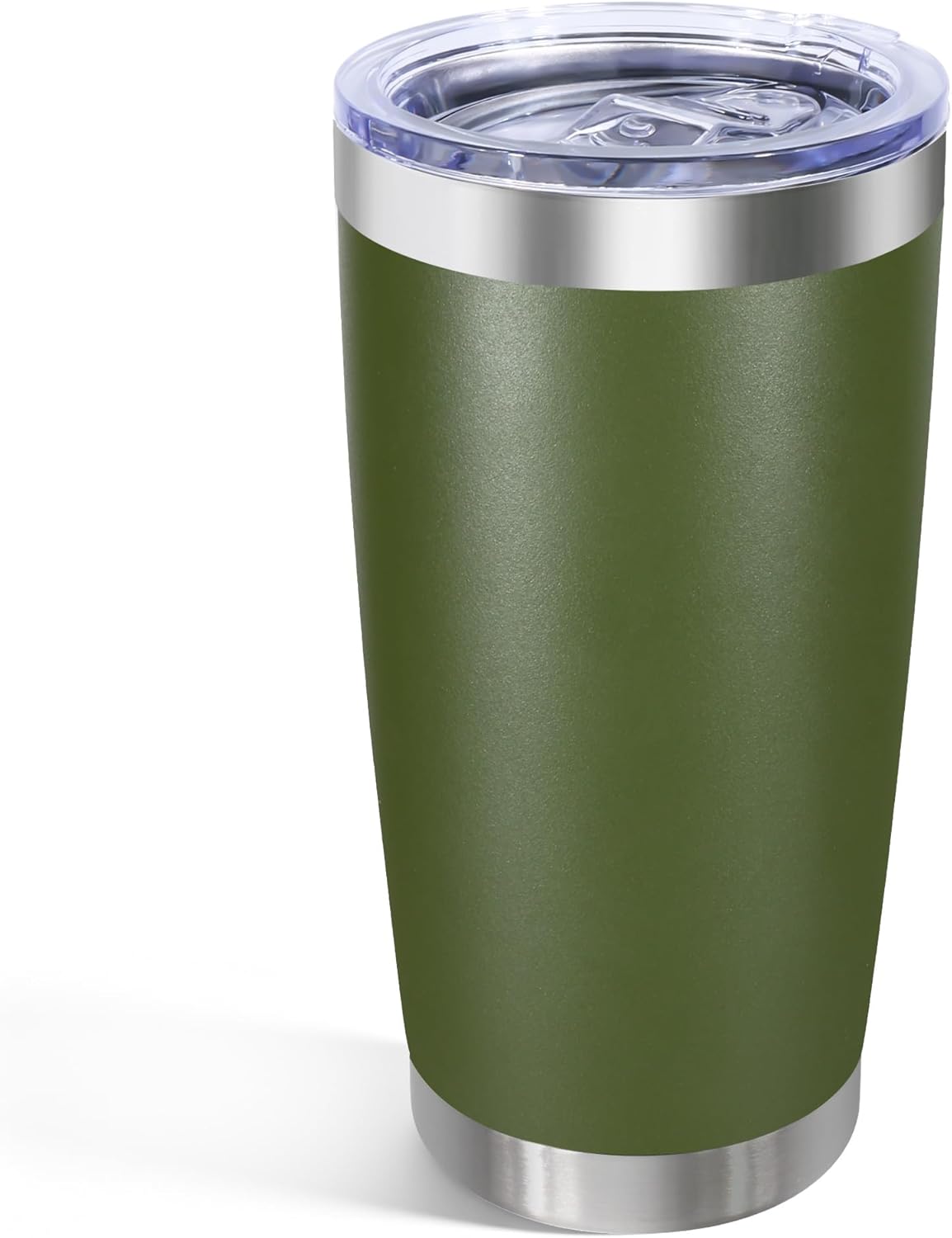 20oz Stainless Steel Tumbler with Lid, Double Wall Vacuum Insulated Powder Coated Travel Mug, Mint Green, 1 Pack