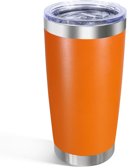 20oz Stainless Steel Tumbler with Lid, Double Wall Vacuum Insulated Powder Coated Travel Mug, Mint Green, 1 Pack