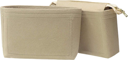 Bag Organizer, Bag Shaper Purse Insert Felt Organizer Fit in NeoNoe Noé and other Bucket Bags - red