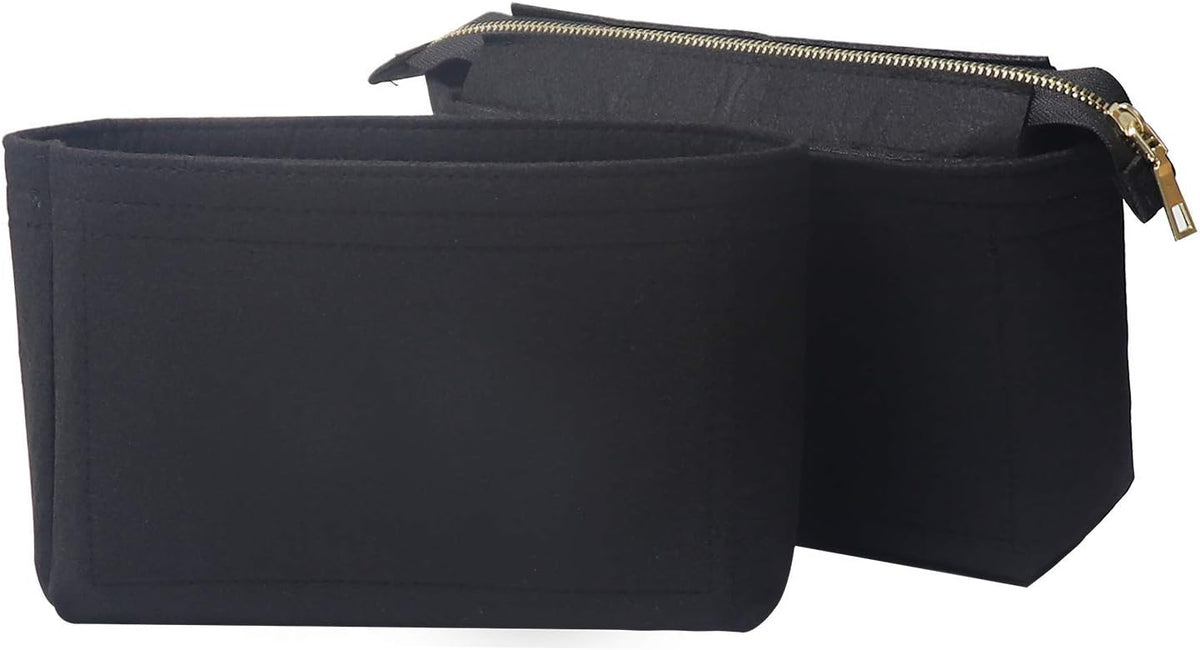 Bag Organizer, Bag Shaper Purse Insert Felt Organizer Fit in NeoNoe Noé and other Bucket Bags - red