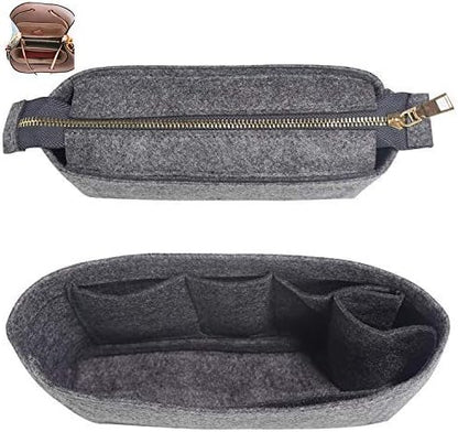 Bag Organizer, Bag Shaper Purse Insert Felt Organizer Fit in NeoNoe Noé and other Bucket Bags - red