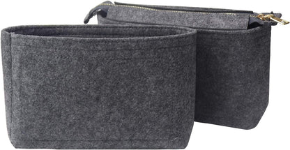 Bag Organizer, Bag Shaper Purse Insert Felt Organizer Fit in NeoNoe Noé and other Bucket Bags - red
