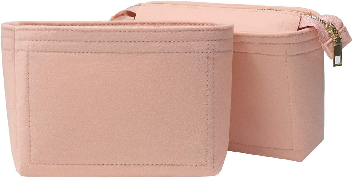 Bag Organizer, Bag Shaper Purse Insert Felt Organizer Fit in NeoNoe Noé and other Bucket Bags - red