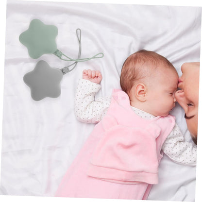 2pcs Multi-use Silicone Storage Box Dustproof Clean Case Clip for Newborns Versatile Holder for Boys Girls
