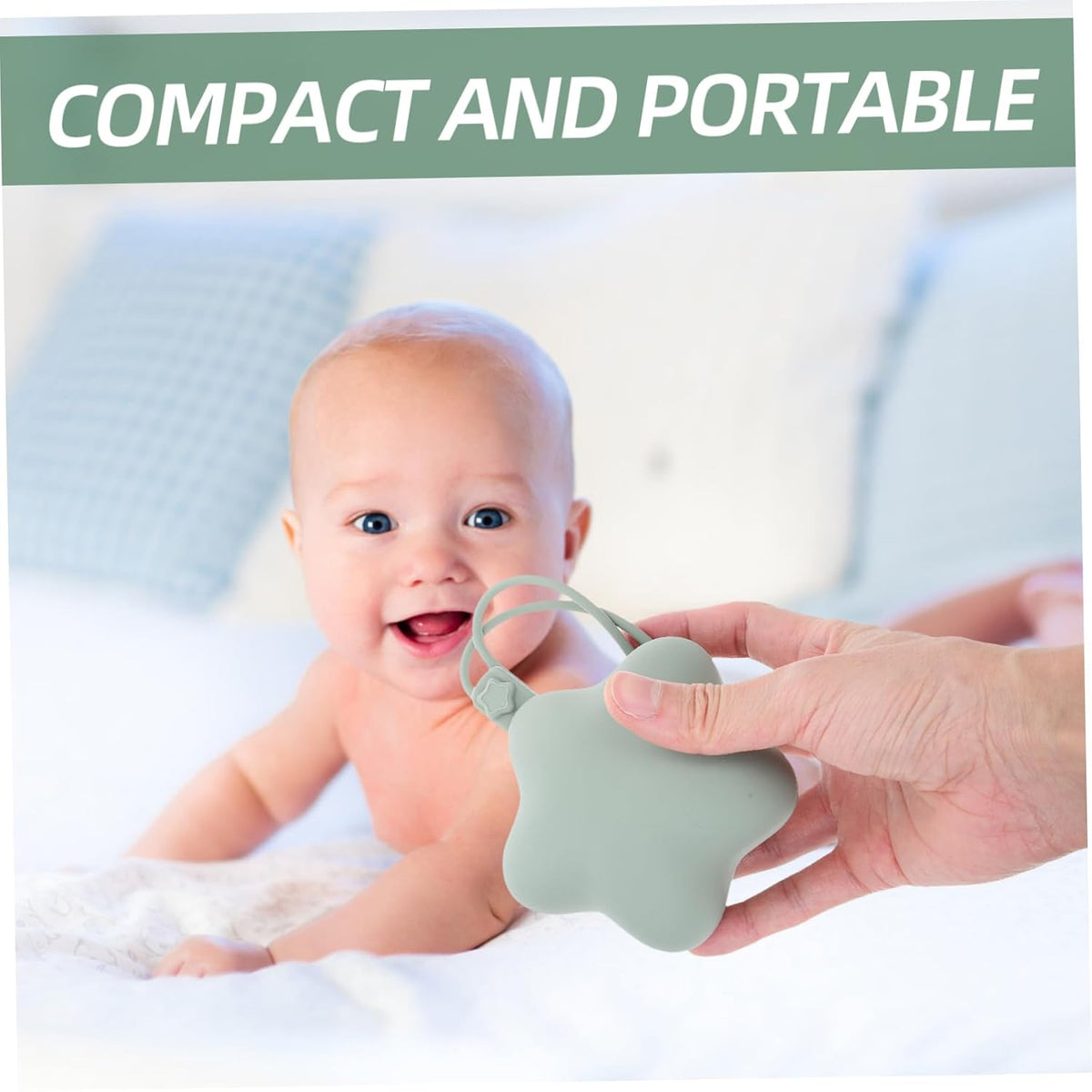 2pcs Multi-use Silicone Storage Box Dustproof Clean Case Clip for Newborns Versatile Holder for Boys Girls