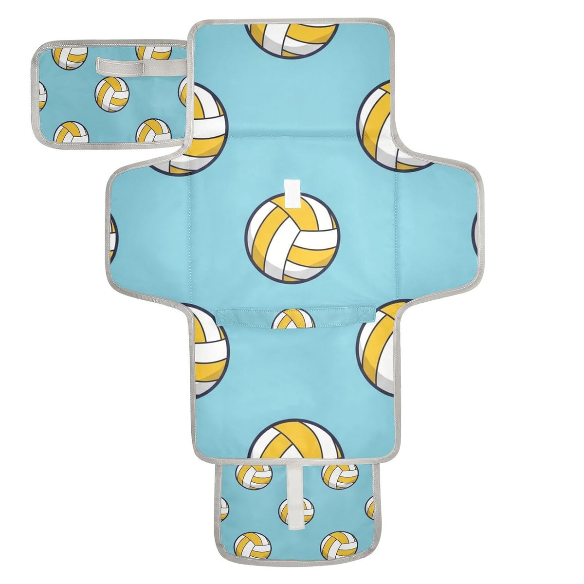 Volleyball Ball Design Portable Diaper Changing Pad for Outing