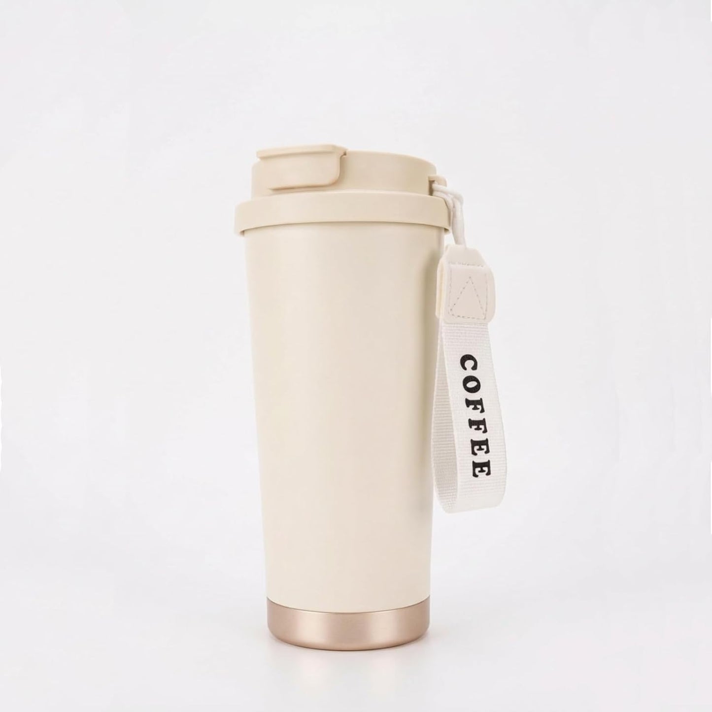 Coffee Travel Mug with 2-in-1 Straw Flip Lid,17oz Insulated Tumbler Cup with Ceramic Coating,Leak proof Stainless Steel Vacuum Cup,Reusable Portable cup for Work,Office,Travel water bottle