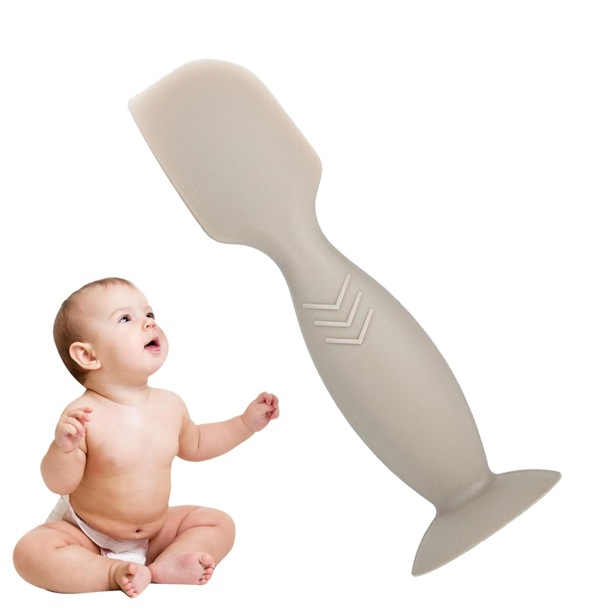 Baby Diaper Cream Spatula Applicator,Portable Silicone Diaper Spatula | Suction Cup Base Flexible Smooth Paste Applicator for Boys Girls
