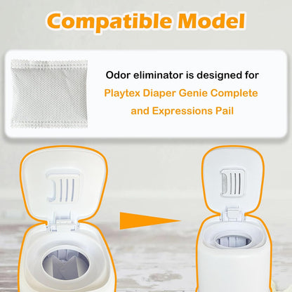 12 Pack Deodorizer Refills for Diaper Genie Complete and Expressions Pail