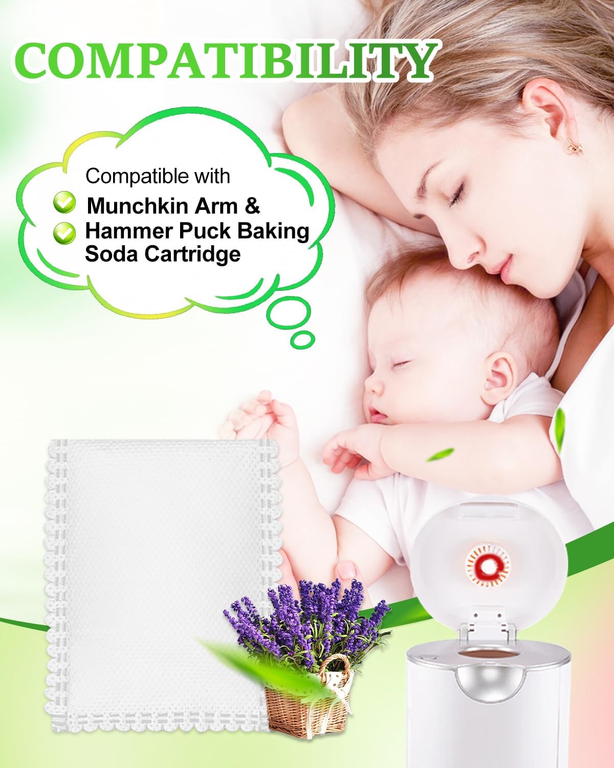 Lavender Scented Diaper Pail Deodorizer