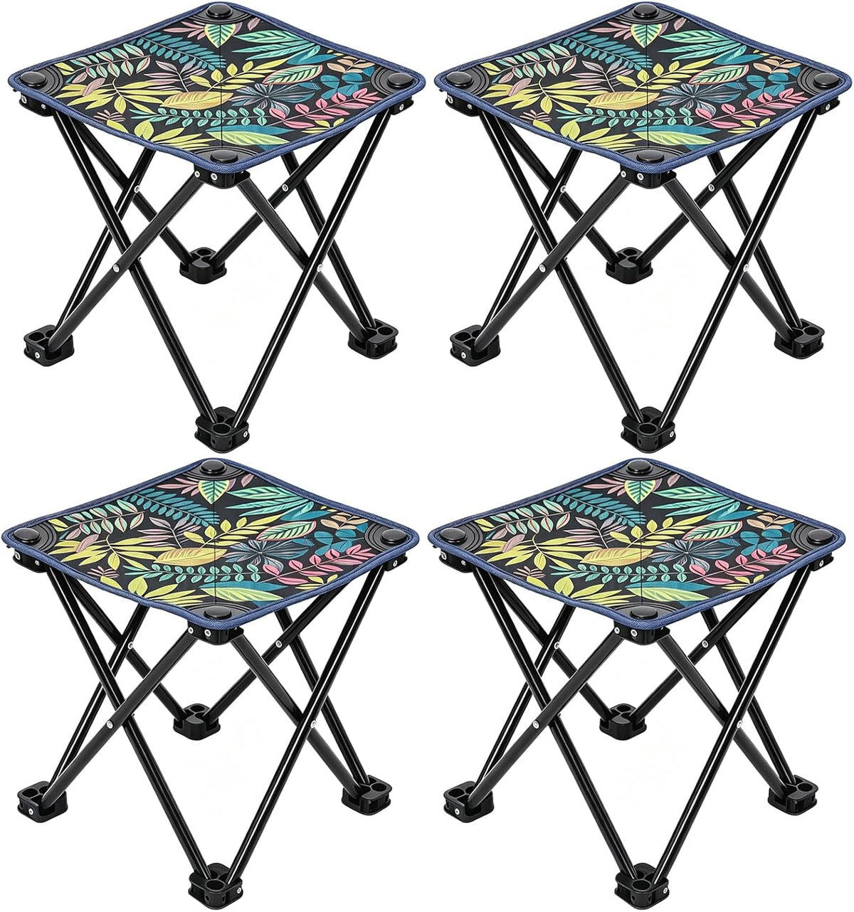 Portable Folding Camping Stool Outdoor Lightweight Foot Stool & Carry Bag