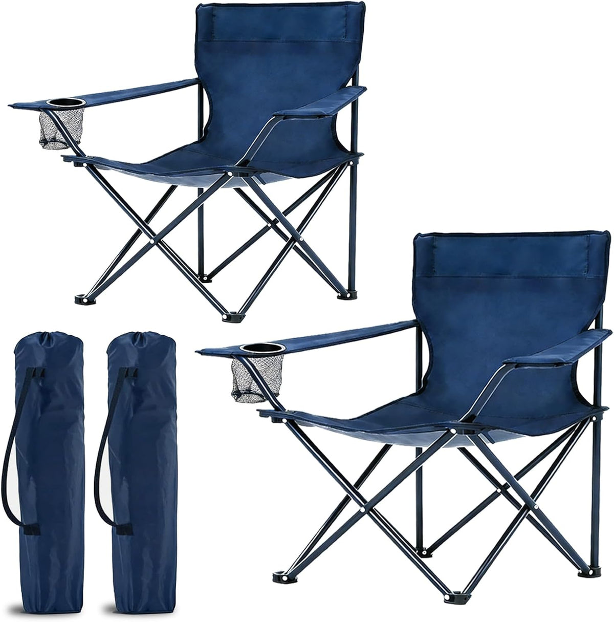 Portable Folding Camping Stool Outdoor Lightweight Foot Stool & Carry Bag