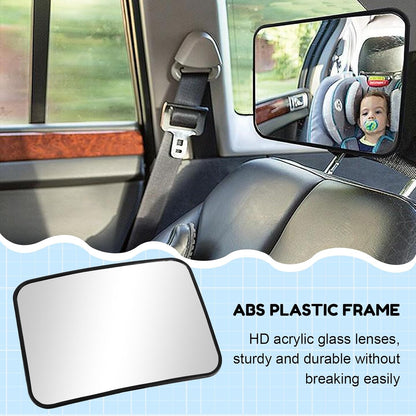Car Seat Mirror for Baby Rear Facing, Baby Car Mirror for Fixed Headrests