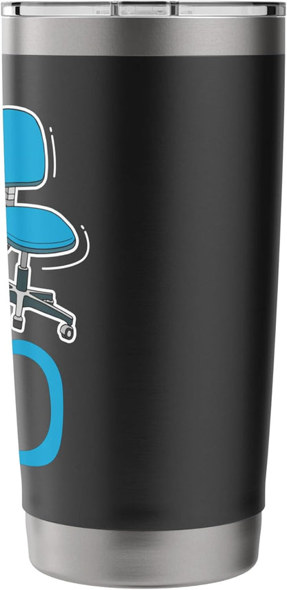 My Office Chair Is the Bed Stainless Steel Insulated Tumbler