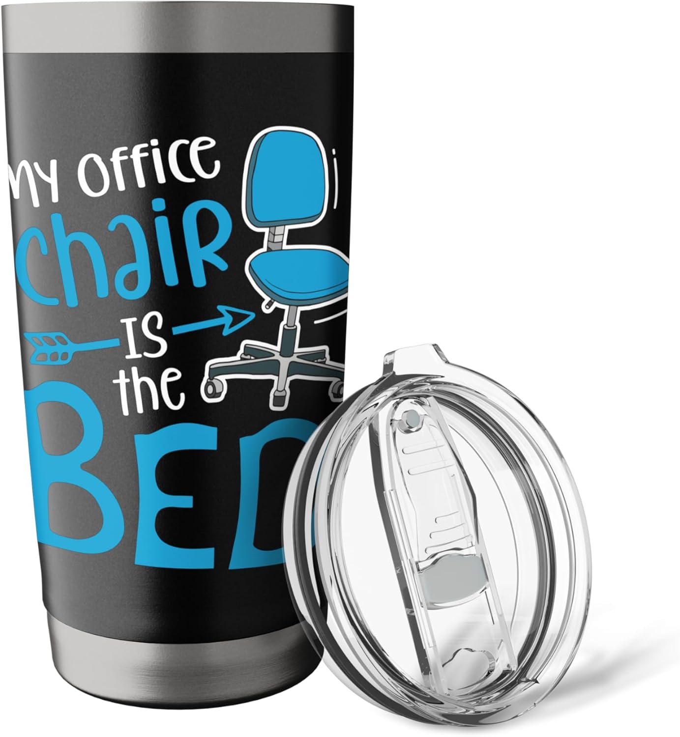 My Office Chair Is the Bed Stainless Steel Insulated Tumbler