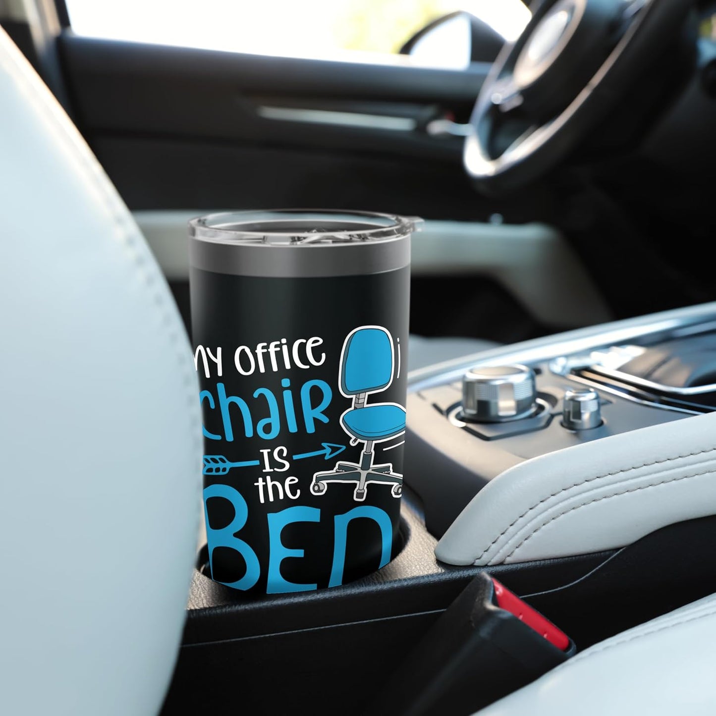 My Office Chair Is the Bed Stainless Steel Insulated Tumbler