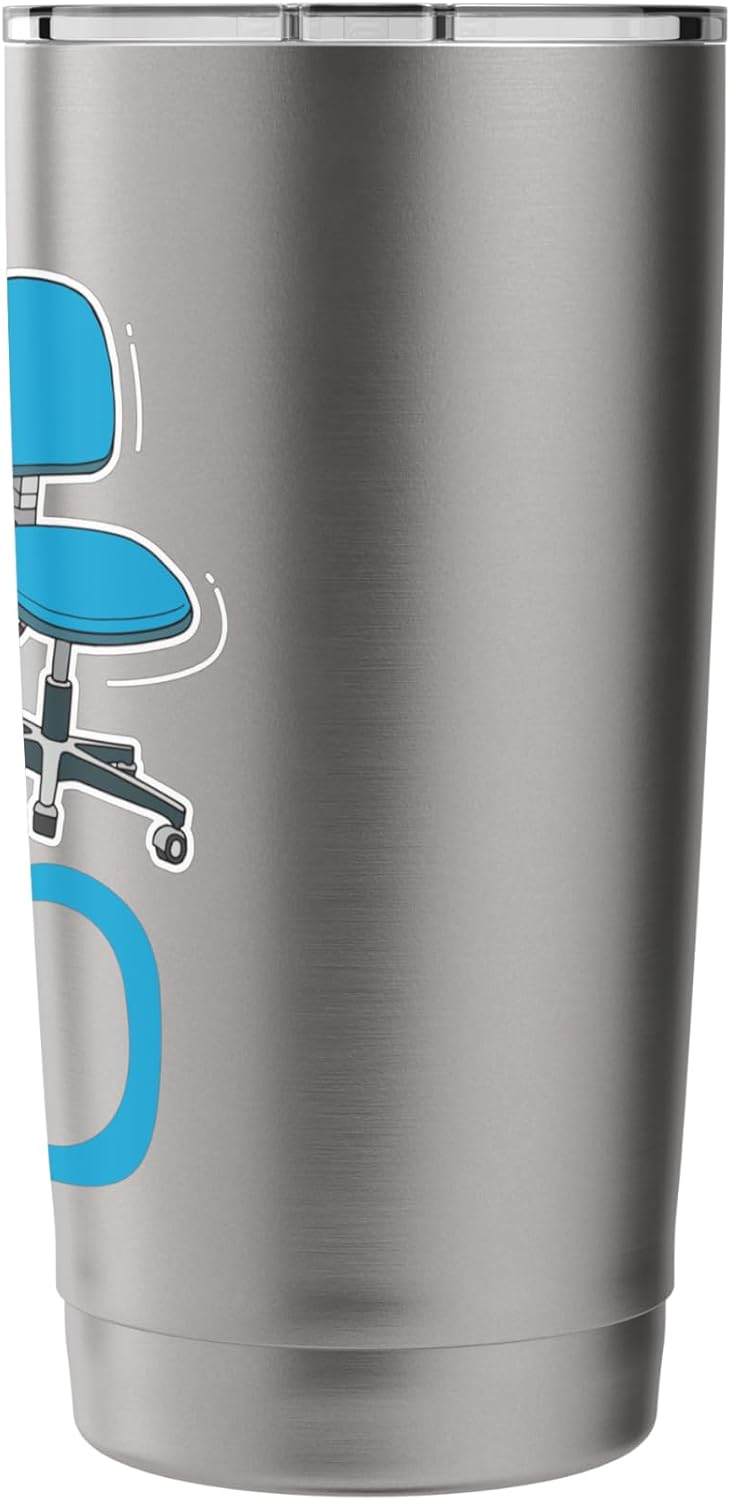 My Office Chair Is the Bed Stainless Steel Insulated Tumbler