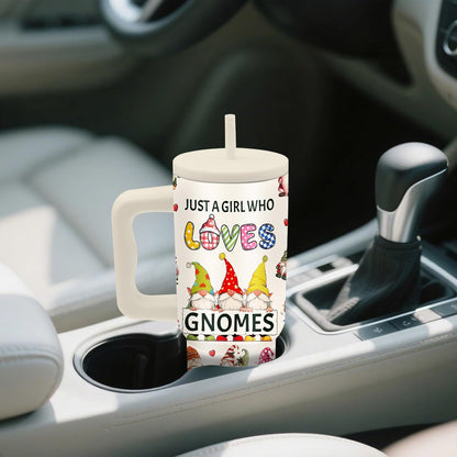 Gifts for Women - 24 oz Blue Tropical Fish Tumbler with Handle and Straw - Insulated Stainless Steel Cup, Leakproof, Cute Ocean Animal Lovers Travel Mug, Fits Car Cup Holders, Keeps Drinks Cold/Hot