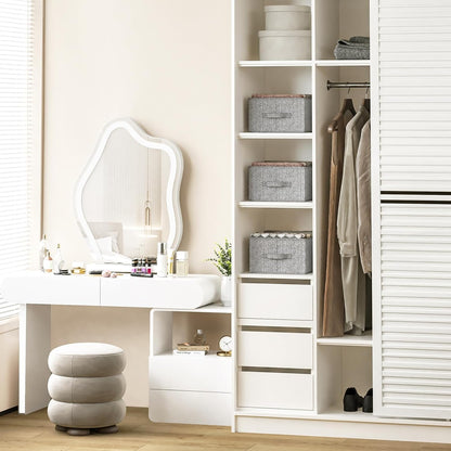 Wardrobe Clothes Organizer 4 Pack 6 Grid Closet Storage Divider Bins