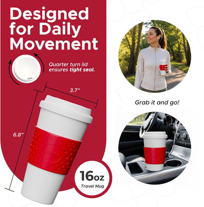Acadia Travel Mug - Cherry Red 16 Oz