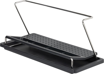 Bottle Drying Rack with Drain Tray, Black