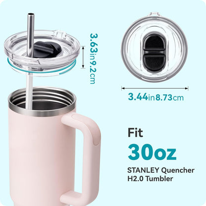 Replacement Tumbler Lid for STANLEY Quencher H2.0 Tumbler 20&30 oz | Stronghold Lid Spill Proof Splash Resistant