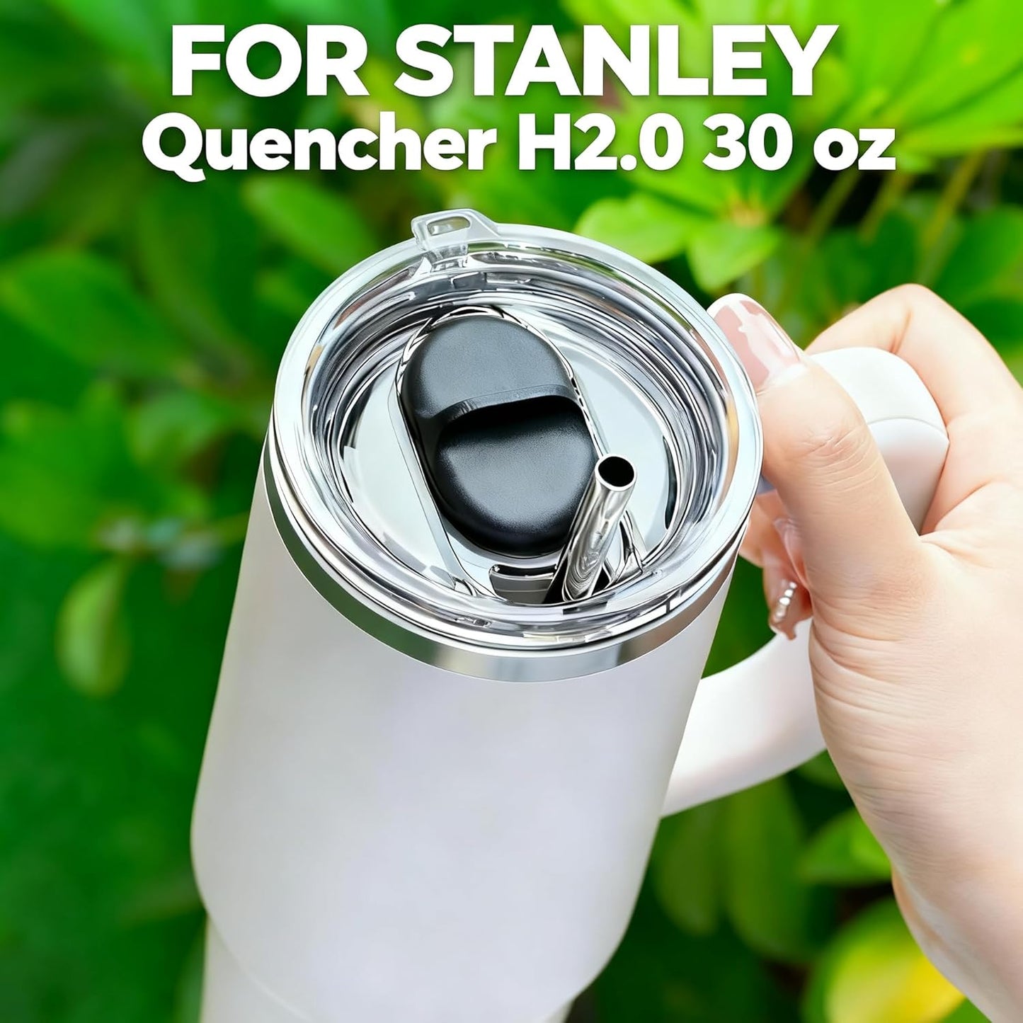 Replacement Tumbler Lid for STANLEY Quencher H2.0 Tumbler 20&30 oz | Stronghold Lid Spill Proof Splash Resistant
