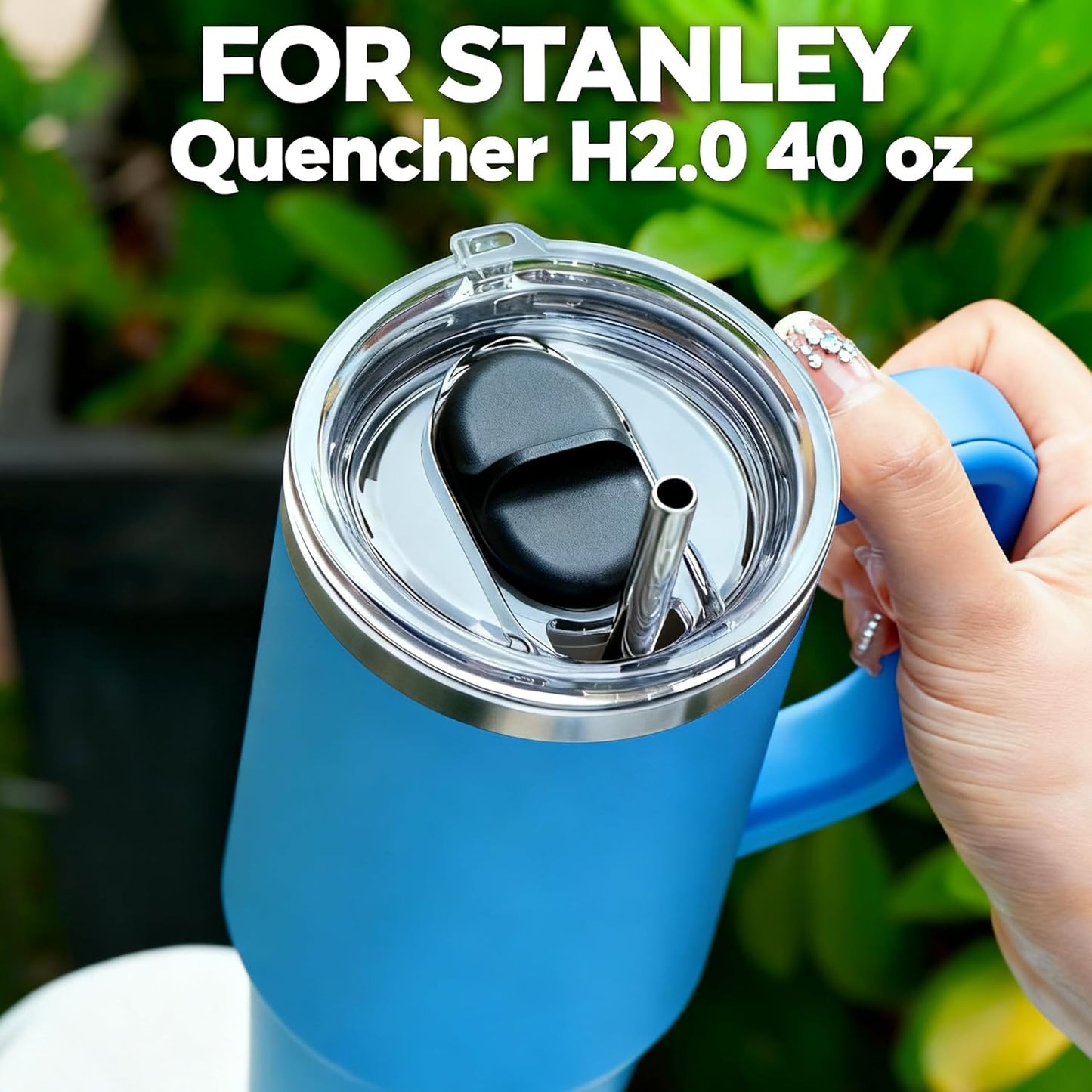 Replacement Tumbler Lid for STANLEY Quencher H2.0 Tumbler 20&30 oz | Stronghold Lid Spill Proof Splash Resistant