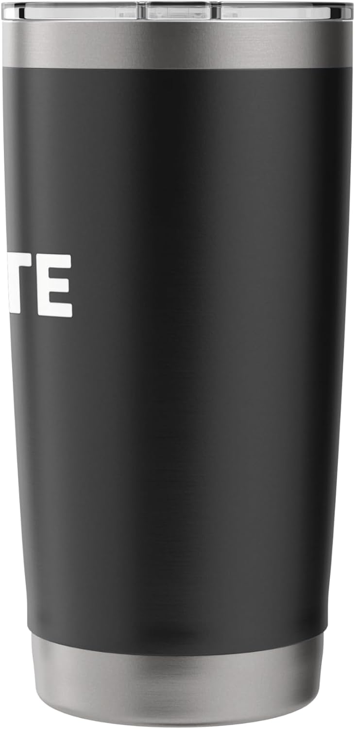 Remote Life Laptop Minimalist Typography Stainless Steel Insulated Tumbler