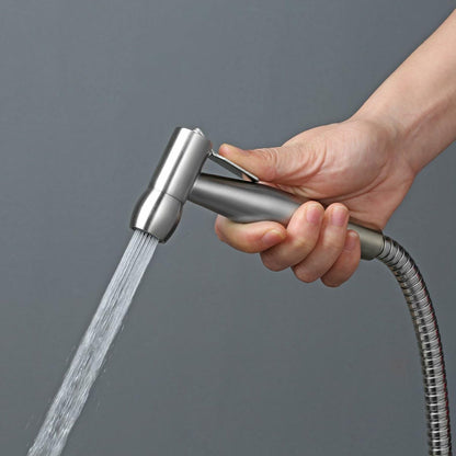 Handheld Bidet Sprayer | Cloth Diaper Sprayer | Modern Stainless Steel Bathroom Attachment with Hose