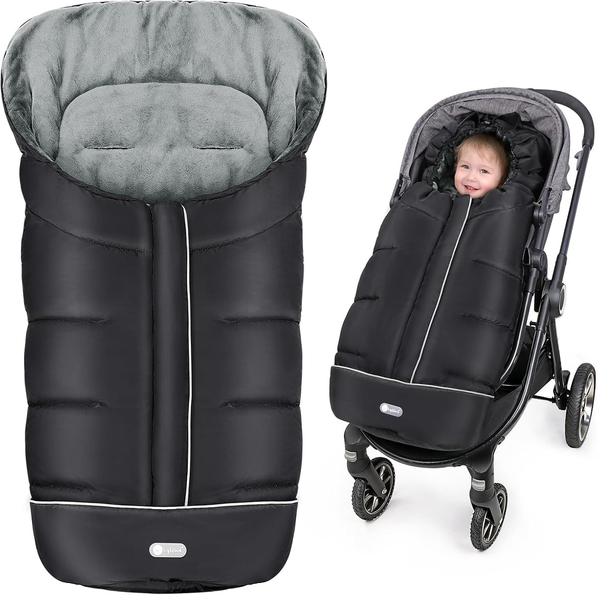 Stroller Footmuff, Universal Baby Bunting Bag, Weather-Proof Blanket