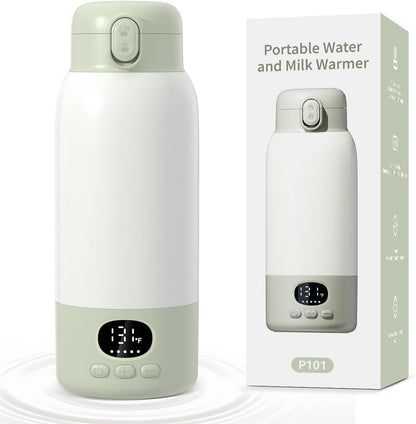 Portable Bottle Warmer for Travel, 45W Fast Charging Milk Warmer 17oz