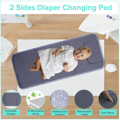 Baby Diaper Bag Backpack,Baby Shower Gifts, Multifunctional Travel Diaper Bag, Gifts for Mom with Portable Diaper Pad (Green)