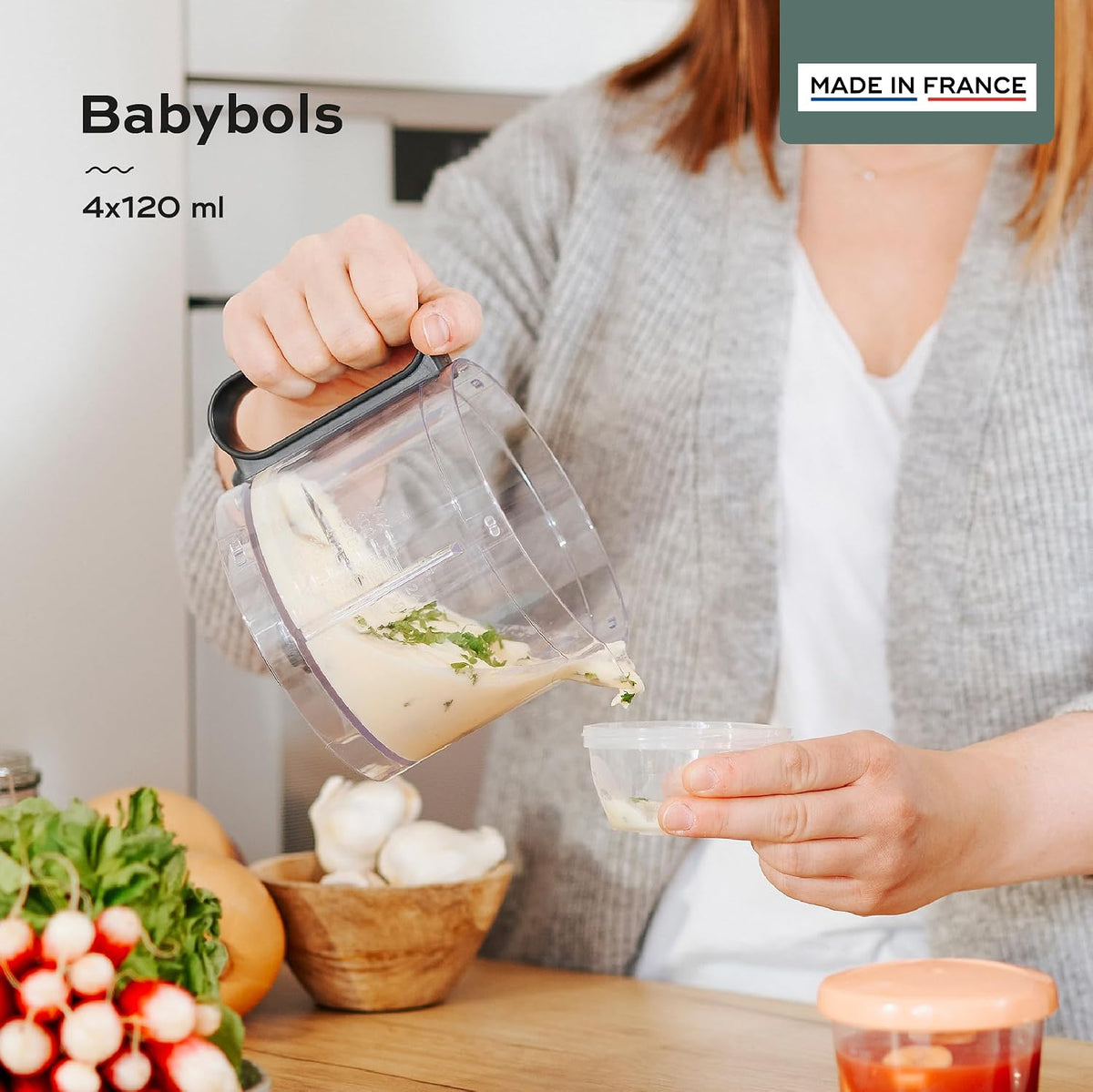 Baby Food Jars, Set of 6 (6oz Each) Storage Containers, BPA-Free Leakproof Silicone Lids, Microwave, Freezer & Dishwasher Safe, Perfect Meals & Snacks, Baby Registry Essential