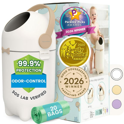 Universal Diaper Pail & Trash Can Refill Bags (90 Count) - Heavy Duty & Tear-Resistant Nursery Liners - Fits Most Systems & Small Bins - 3 Pack - Stop Expensive Refills - Odor-Lock Strength