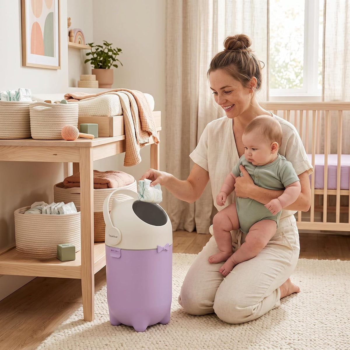 Universal Diaper Pail & Trash Can Refill Bags (90 Count) - Heavy Duty & Tear-Resistant Nursery Liners - Fits Most Systems & Small Bins - 3 Pack - Stop Expensive Refills - Odor-Lock Strength
