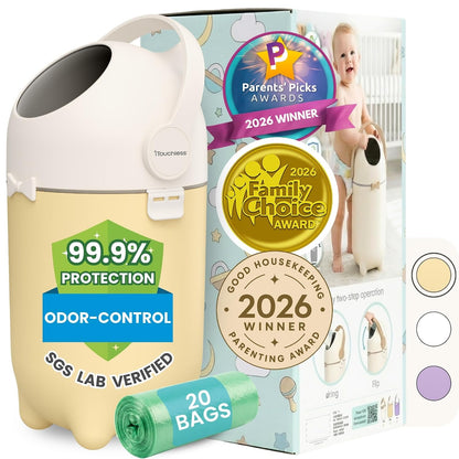 Universal Diaper Pail & Trash Can Refill Bags (90 Count) - Heavy Duty & Tear-Resistant Nursery Liners - Fits Most Systems & Small Bins - 3 Pack - Stop Expensive Refills - Odor-Lock Strength