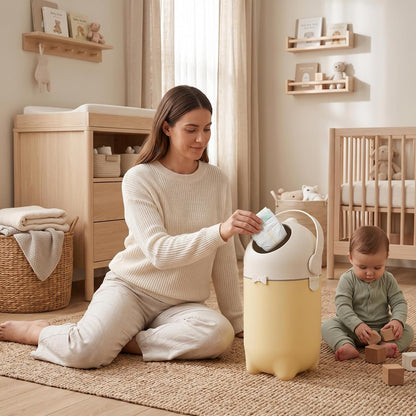 Universal Diaper Pail & Trash Can Refill Bags (90 Count) - Heavy Duty & Tear-Resistant Nursery Liners - Fits Most Systems & Small Bins - 3 Pack - Stop Expensive Refills - Odor-Lock Strength