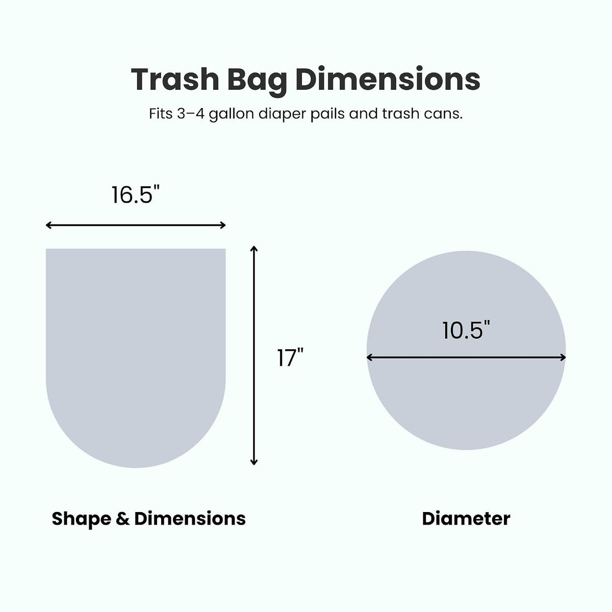Universal Diaper Pail & Trash Can Refill Bags (90 Count) - Heavy Duty & Tear-Resistant Nursery Liners - Fits Most Systems & Small Bins - 3 Pack - Stop Expensive Refills - Odor-Lock Strength