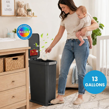 Universal Diaper Pail & Trash Can Refill Bags (90 Count) - Heavy Duty & Tear-Resistant Nursery Liners - Fits Most Systems & Small Bins - 3 Pack - Stop Expensive Refills - Odor-Lock Strength