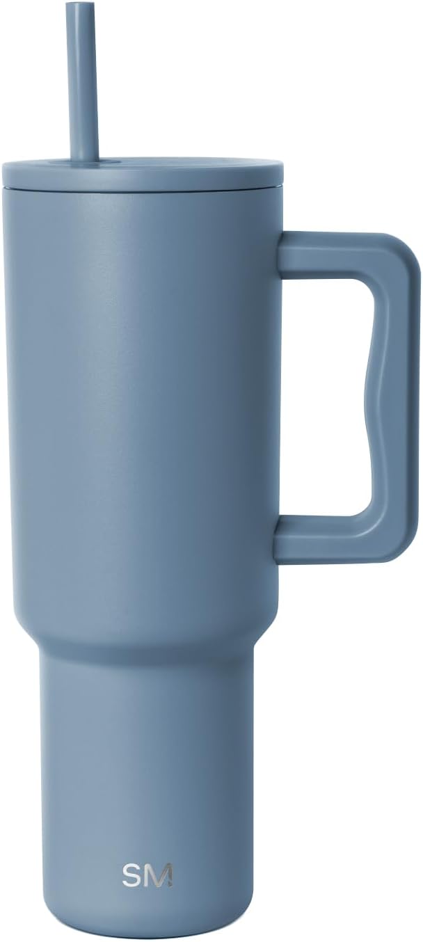 Tumbler with Handle and Straw | 40oz | 80s Mix | Trek Tumbler, Travel Mug | Insulated Water Bottle, Cupholder Friendly, Stainless Steel Cup | 80s Mix - Colors A