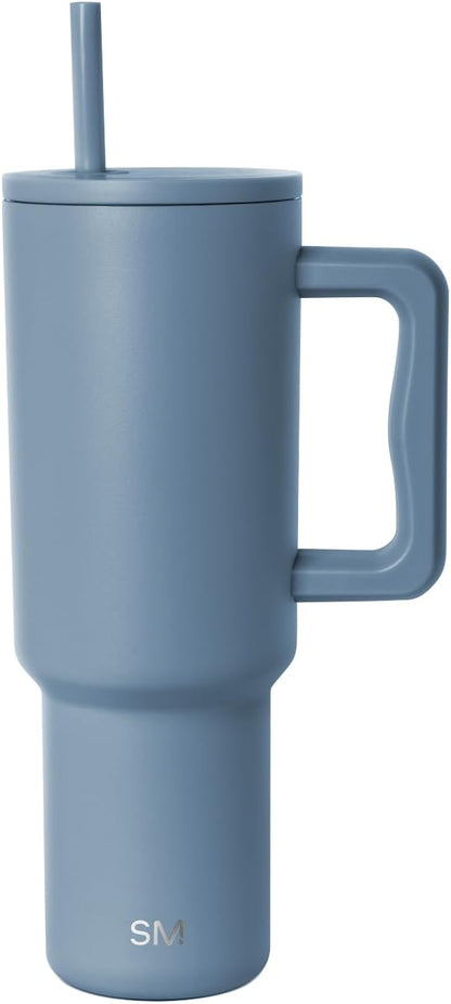 Tumbler with Handle and Straw | 40oz | 80s Mix | Trek Tumbler, Travel Mug | Insulated Water Bottle, Cupholder Friendly, Stainless Steel Cup | 80s Mix - Colors A