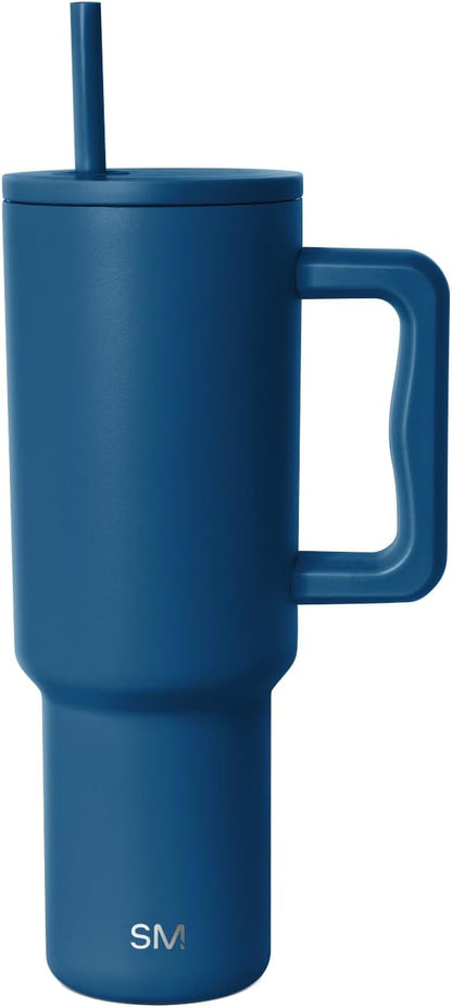 Tumbler with Handle and Straw | 40oz | 80s Mix | Trek Tumbler, Travel Mug | Insulated Water Bottle, Cupholder Friendly, Stainless Steel Cup | 80s Mix - Colors A