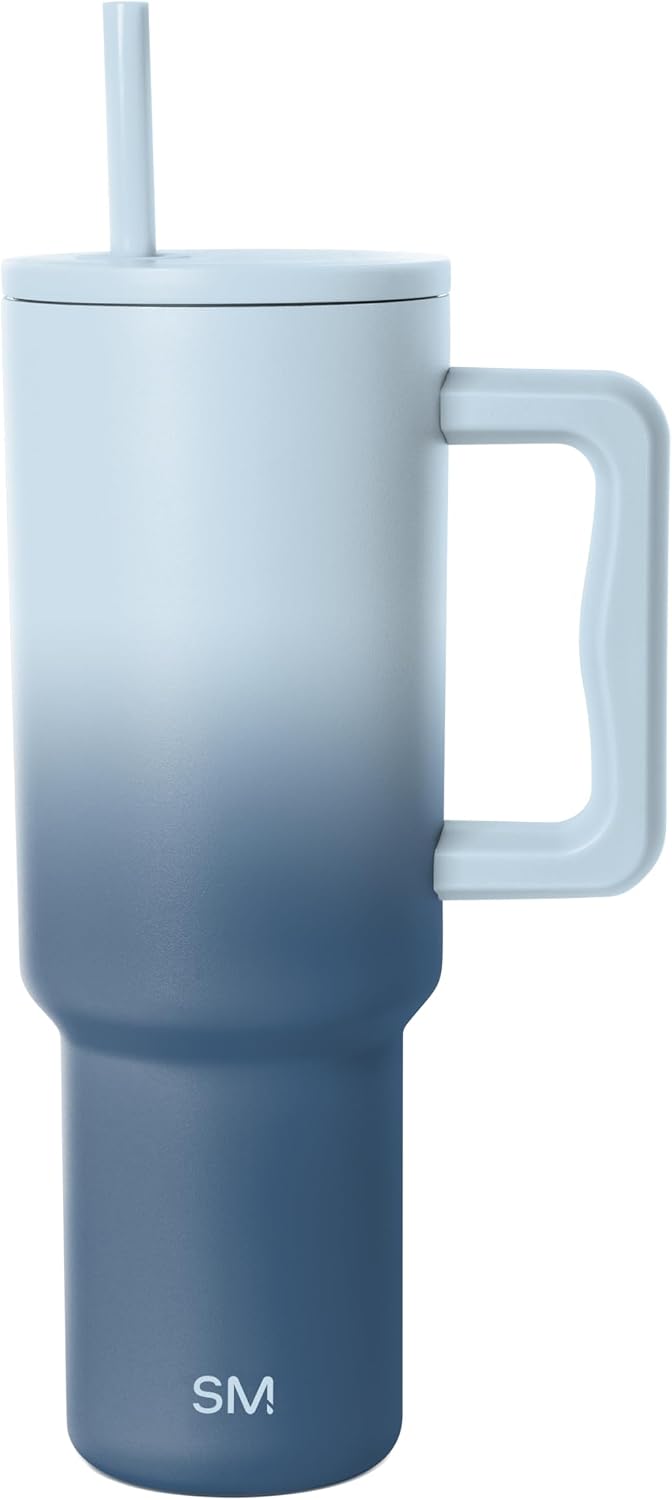 Tumbler with Handle and Straw | 40oz | 80s Mix | Trek Tumbler, Travel Mug | Insulated Water Bottle, Cupholder Friendly, Stainless Steel Cup | 80s Mix - Colors A