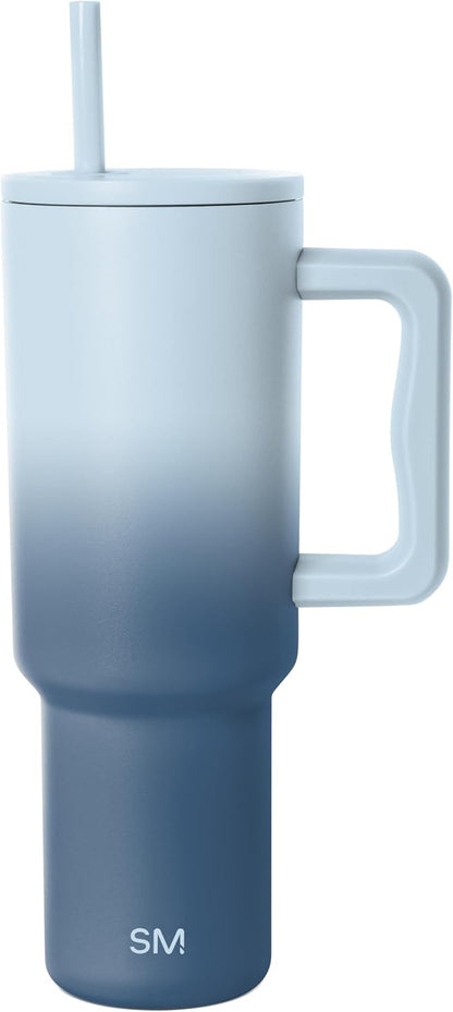 Tumbler with Handle and Straw | 40oz | 80s Mix | Trek Tumbler, Travel Mug | Insulated Water Bottle, Cupholder Friendly, Stainless Steel Cup | 80s Mix - Colors A