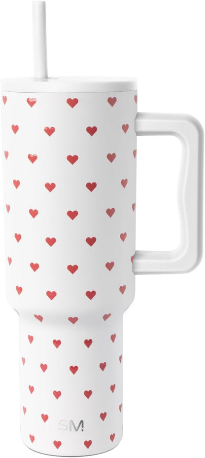 Tumbler with Handle and Straw | 40oz | 80s Mix | Trek Tumbler, Travel Mug | Insulated Water Bottle, Cupholder Friendly, Stainless Steel Cup | 80s Mix - Colors A